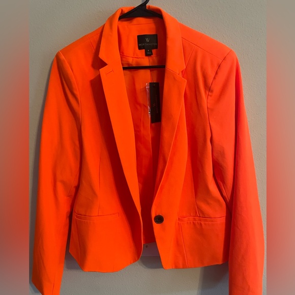 Worthington Jackets & Blazers - Worthington Electric Orange Blazer Jacket